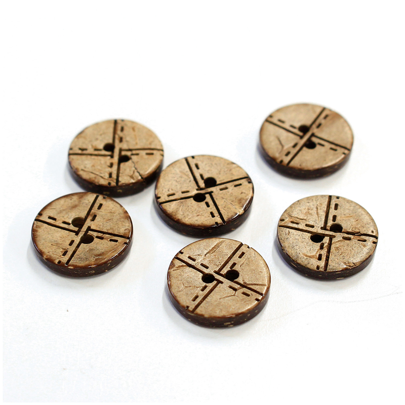 日本紐釦貿易(Nippon Chuko) ハワイアンボタン 15ｍｍ 6個 CG1302 1袋（ご注文単位1袋）【直送品】