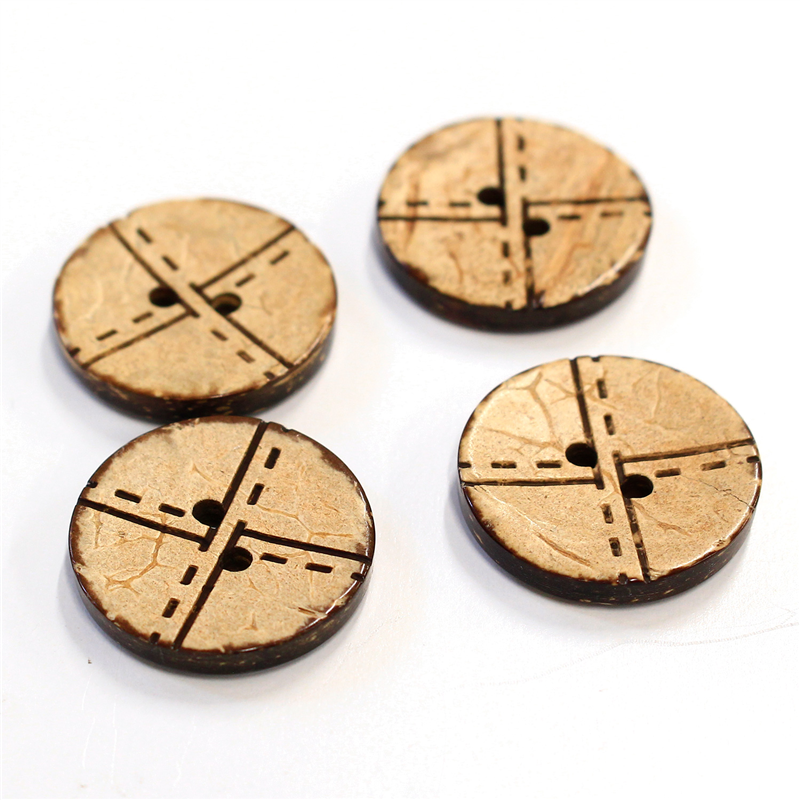 日本紐釦貿易(Nippon Chuko) ハワイアンボタン 20ｍｍ 4個 CG1304 1袋（ご注文単位1袋）【直送品】