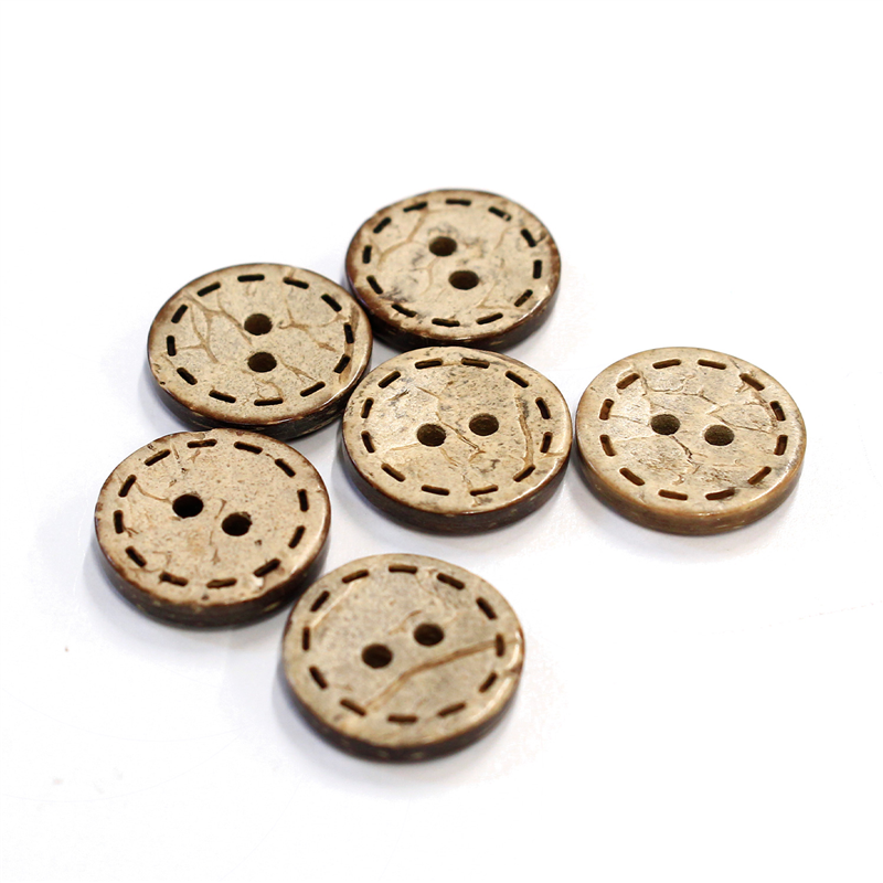 日本紐釦貿易(Nippon Chuko) ハワイアンボタン 15ｍｍ 6個 CG1306 1袋（ご注文単位1袋）【直送品】