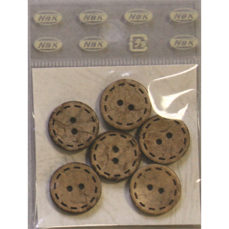 日本紐釦貿易(Nippon Chuko) ハワイアンボタン 15ｍｍ 6個 CG1306 1袋（ご注文単位1袋）【直送品】