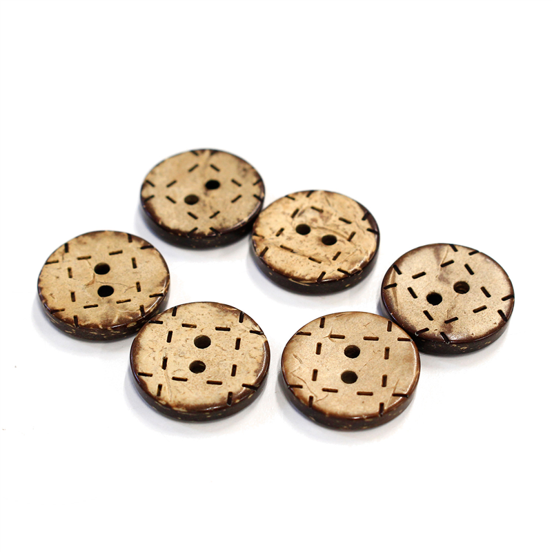 日本紐釦貿易(Nippon Chuko) ハワイアンボタン 18ｍｍ 6個 CG1311 1袋（ご注文単位1袋）【直送品】