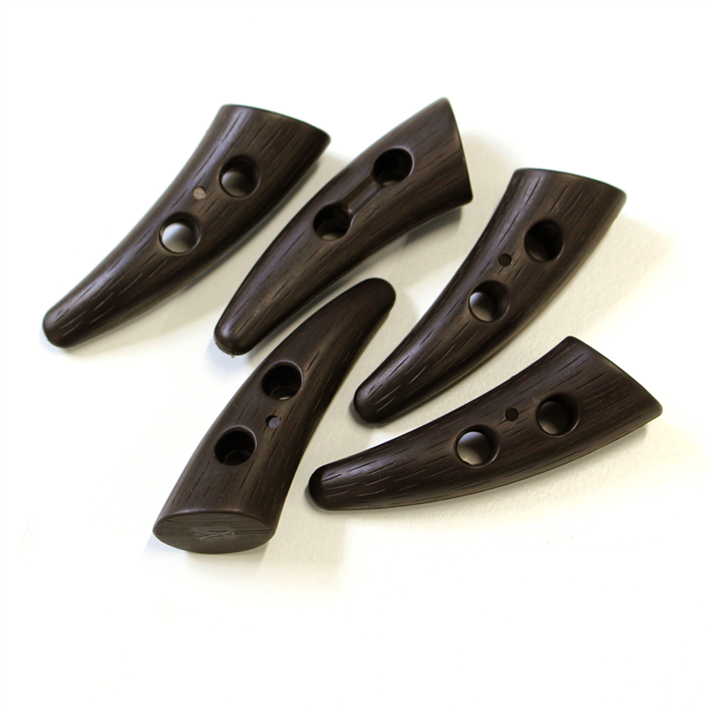 日本紐釦貿易(Nippon Chuko) ダッフルボタン 60mm 5個 茶 茶 WD12-60C 1袋（ご注文単位1袋）【直送品】