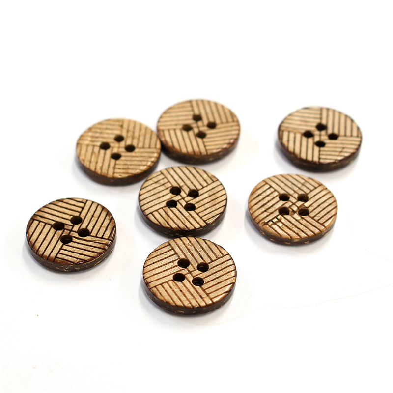 日本紐釦貿易(Nippon Chuko) ナチュラルボタン 15mm 6個 CG948 1袋（ご注文単位1袋）【直送品】