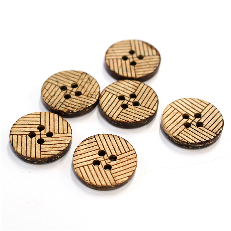 日本紐釦貿易(Nippon Chuko) ナチュラルボタン 18mm 6個 CG949 1袋（ご注文単位1袋）【直送品】