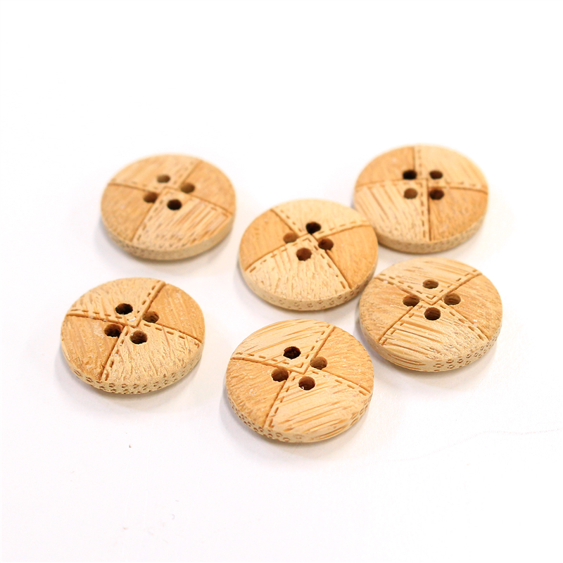 日本紐釦貿易(Nippon Chuko) ナチュラルボタン 15mm 6個 CG950 1袋（ご注文単位1袋）【直送品】