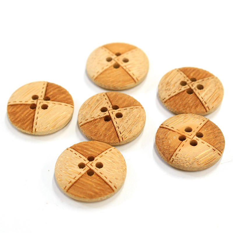 日本紐釦貿易(Nippon Chuko) ナチュラルボタン 18mm 6個 CG951 1袋（ご注文単位1袋）【直送品】