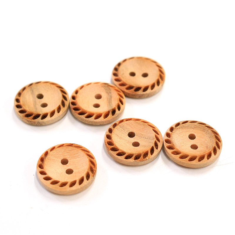 日本紐釦貿易(Nippon Chuko) ナチュラルボタン 15mm 6個 CG958 1袋（ご注文単位1袋）【直送品】