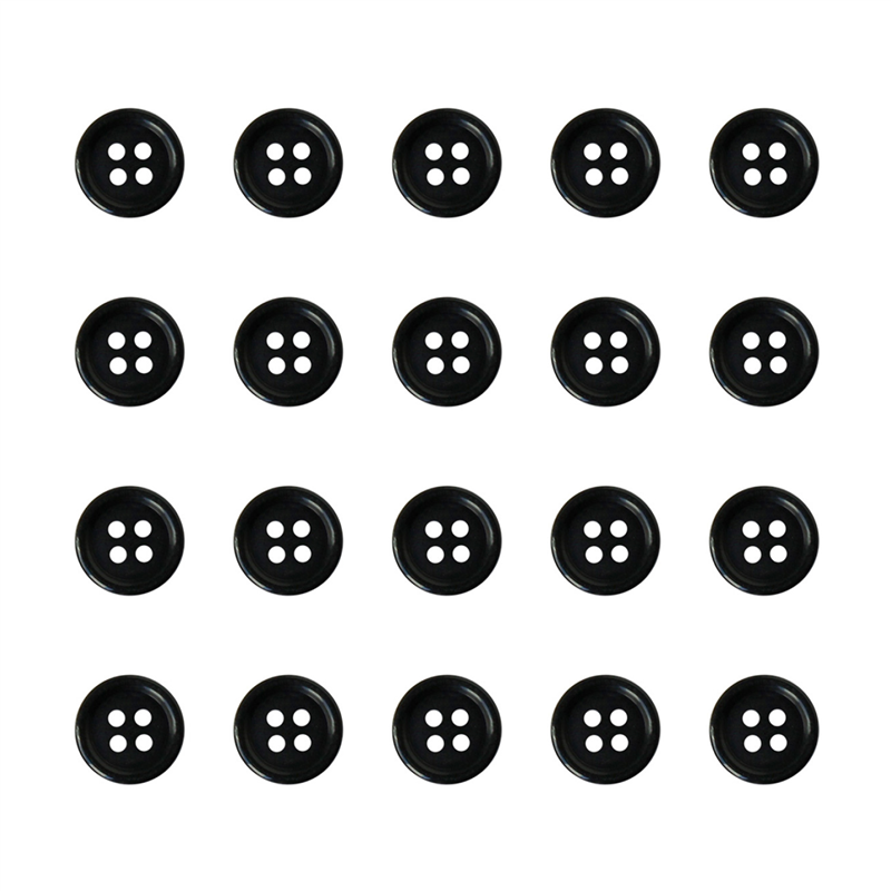 日本紐釦貿易(Nippon Chuko) カラーボタン 10mm 20個 黒 CG1700-10-09 1袋（ご注文単位1袋）【直送品】