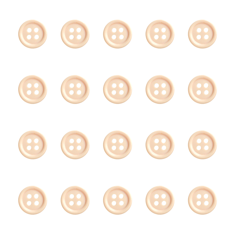 日本紐釦貿易(Nippon Chuko) カラーボタン 10mm 20個 ピンクよりのベージュ CG1700-10-30 1袋（ご注文単位1袋）【直送品】