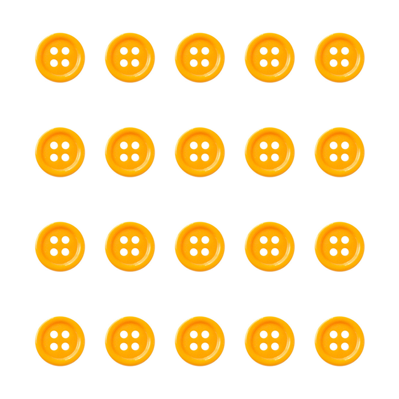 日本紐釦貿易(Nippon Chuko) カラーボタン 10mm 20個 山吹 CG1700-10-38 1袋（ご注文単位1袋）【直送品】