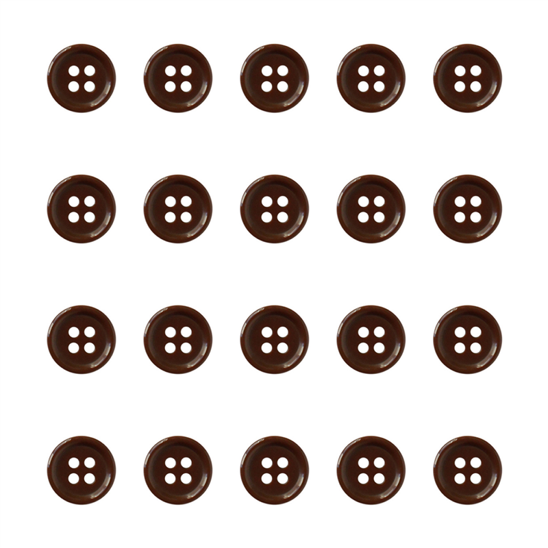 日本紐釦貿易(Nippon Chuko) カラーボタン 10mm 20個 焦げ茶 CG1700-10-44 1袋（ご注文単位1袋）【直送品】