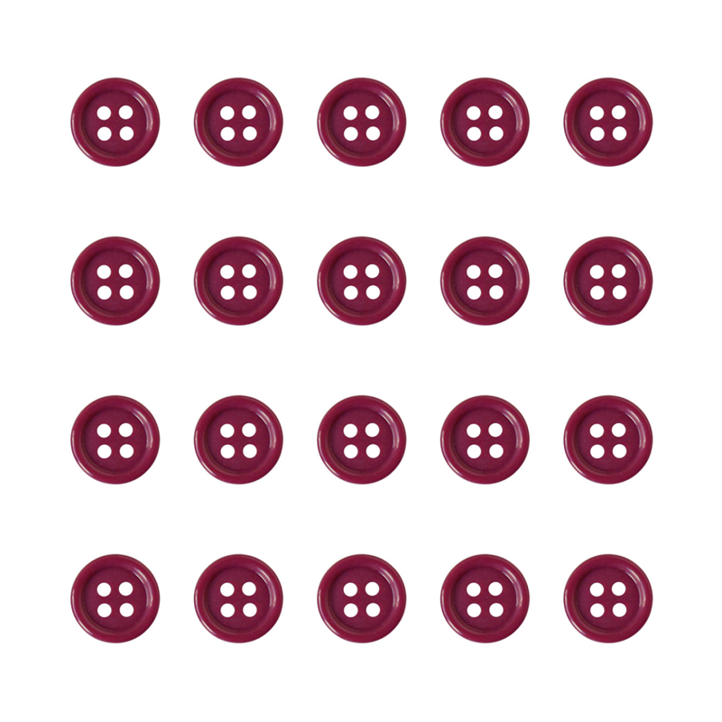 日本紐釦貿易(Nippon Chuko) カラーボタン 10mm 20個 パープル CG1700-10-73 1袋(ご注文単位1袋)【直送品】