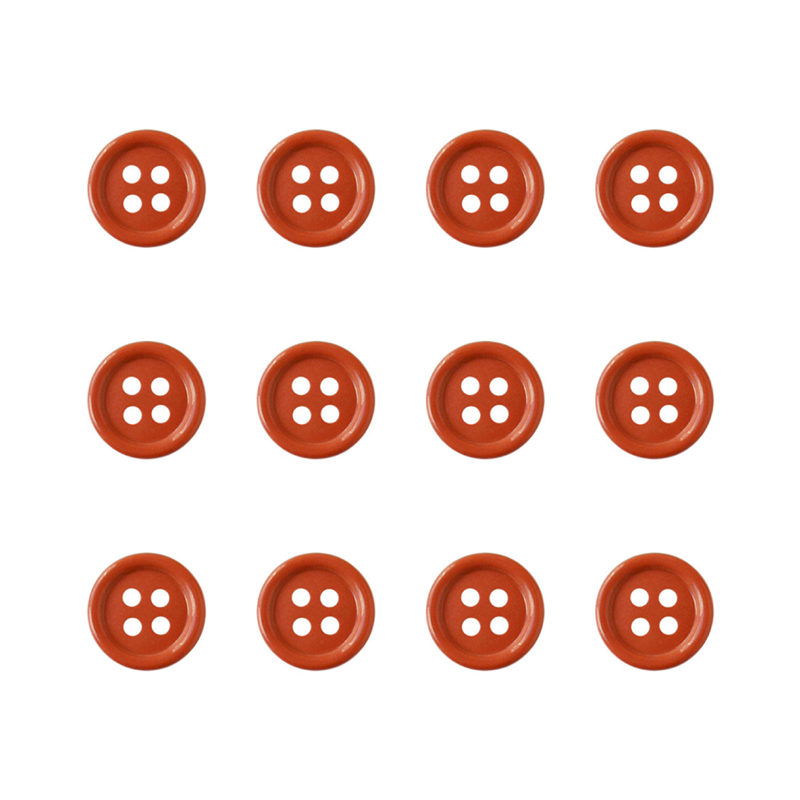 日本紐釦貿易(Nippon Chuko) カラーボタン 11.5mm 12個 茶色 CG1700-11-12 1袋（ご注文単位1袋）【直送品】