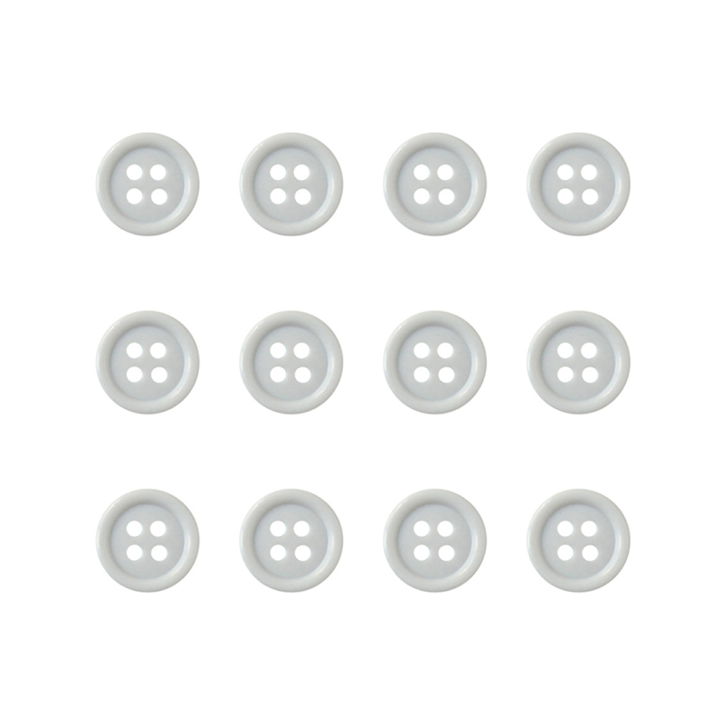 日本紐釦貿易(Nippon Chuko) カラーボタン 11.5mm 12個 ライトグレー CG1700-11-90 1袋（ご注文単位1袋）【直送品】