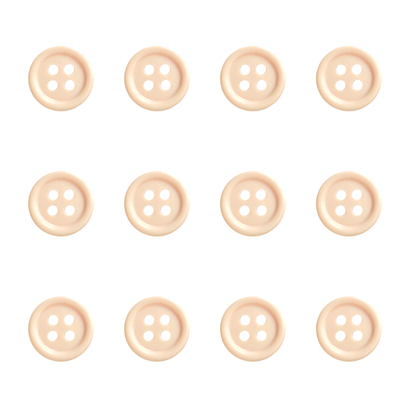 日本紐釦貿易(Nippon Chuko) カラーボタン 13mm 12個 ピンクよりのベージュ CG1700-13-30 1袋（ご注文単位1袋）【直送品】