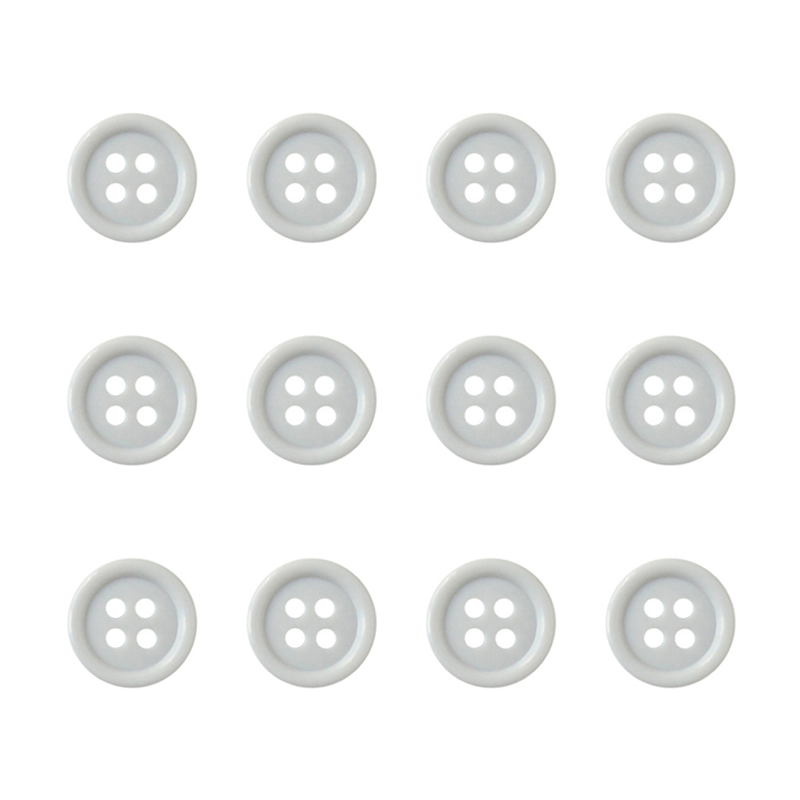 日本紐釦貿易(Nippon Chuko) カラーボタン 13mm 12個 ライトグレー CG1700-13-90 1袋（ご注文単位1袋）【直送品】