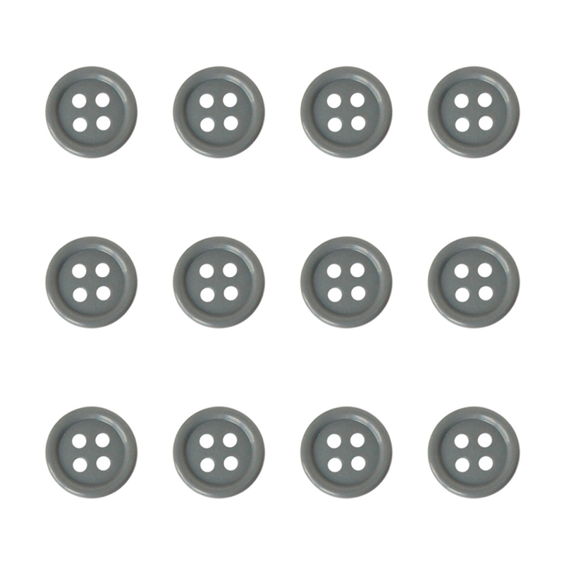 日本紐釦貿易(Nippon Chuko) カラーボタン 13mm 12個 グレー CG1700-13-94 1袋（ご注文単位1袋）【直送品】