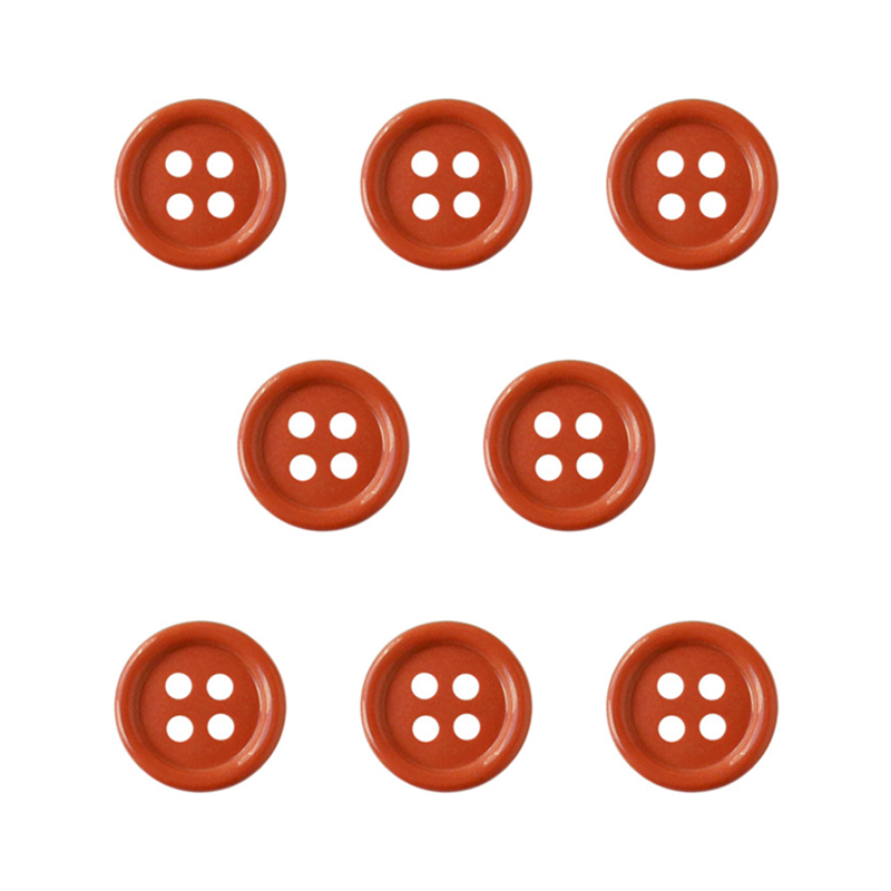日本紐釦貿易(Nippon Chuko) カラーボタン 15mm 8個 茶色 CG1700-15-12 1袋（ご注文単位1袋）【直送品】