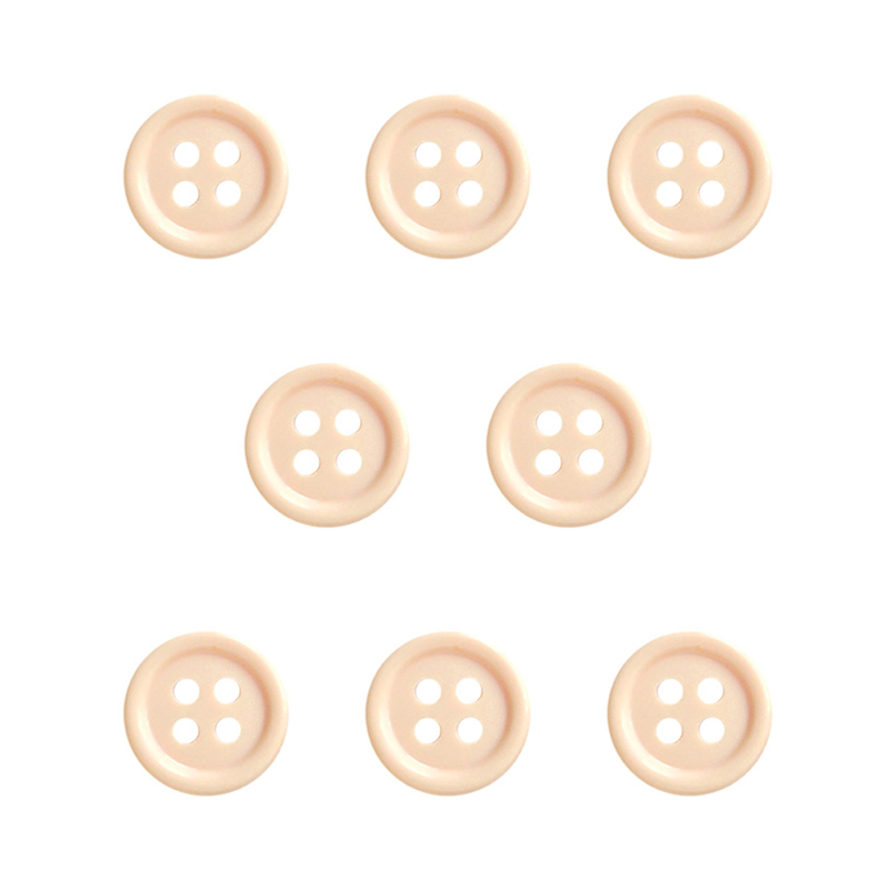 日本紐釦貿易(Nippon Chuko) カラーボタン 15mm 8個 ピンクよりのベージュ CG1700-15-30 1袋（ご注文単位1袋）【直送品】