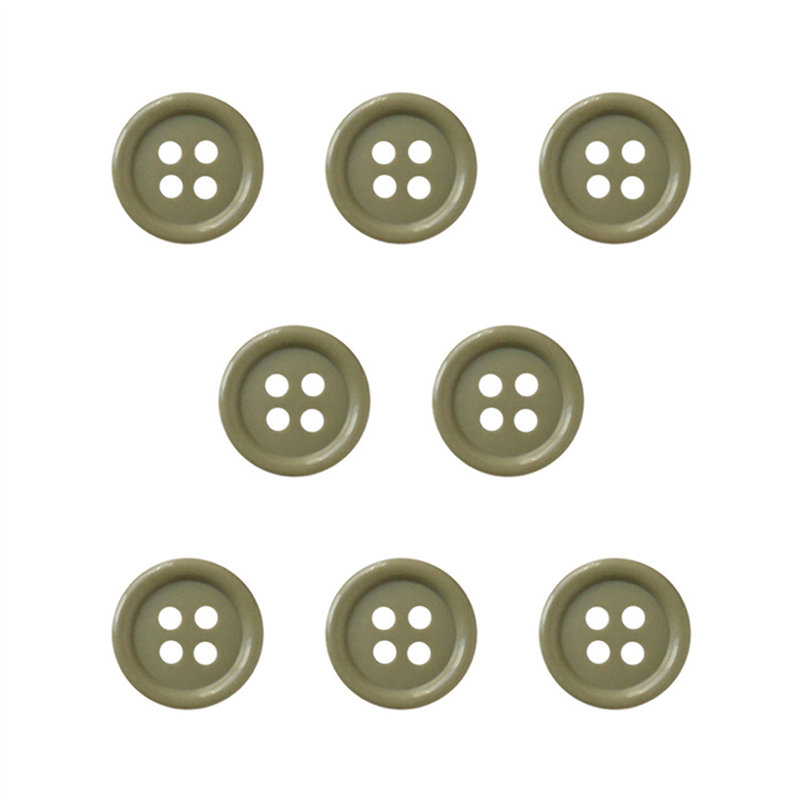日本紐釦貿易(Nippon Chuko) カラーボタン 15mm 8個 カーキ CG1700-15-43 1袋（ご注文単位1袋）【直送品】