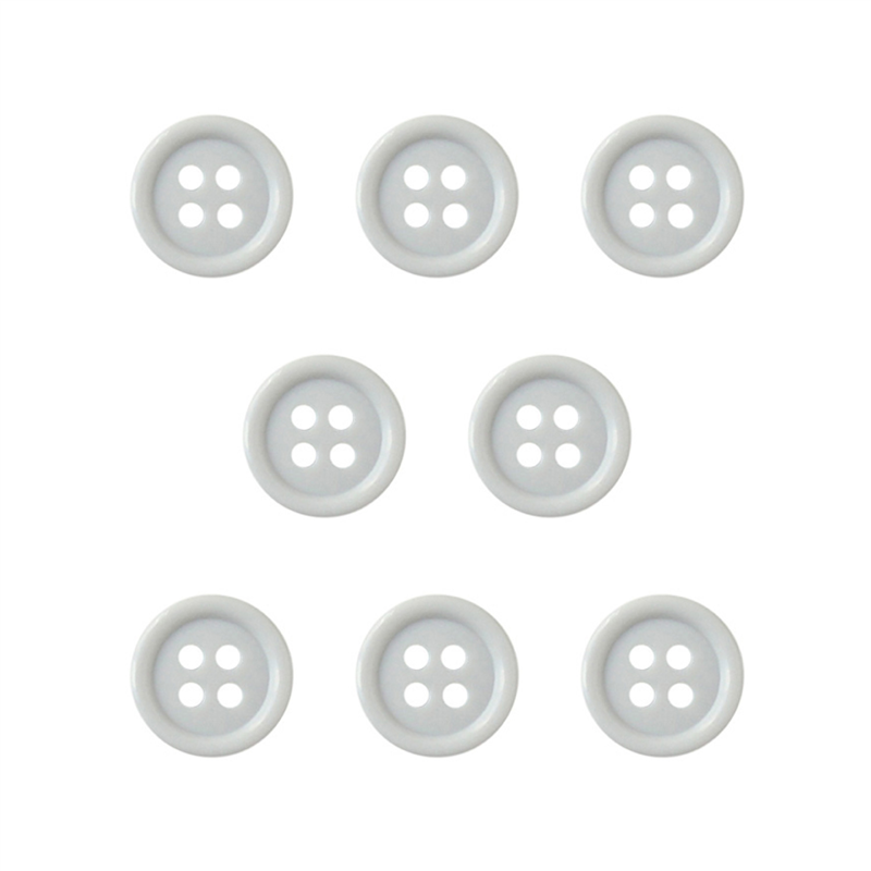 日本紐釦貿易(Nippon Chuko) カラーボタン 15mm 8個 ライトグレー CG1700-15-90 1袋（ご注文単位1袋）【直送品】