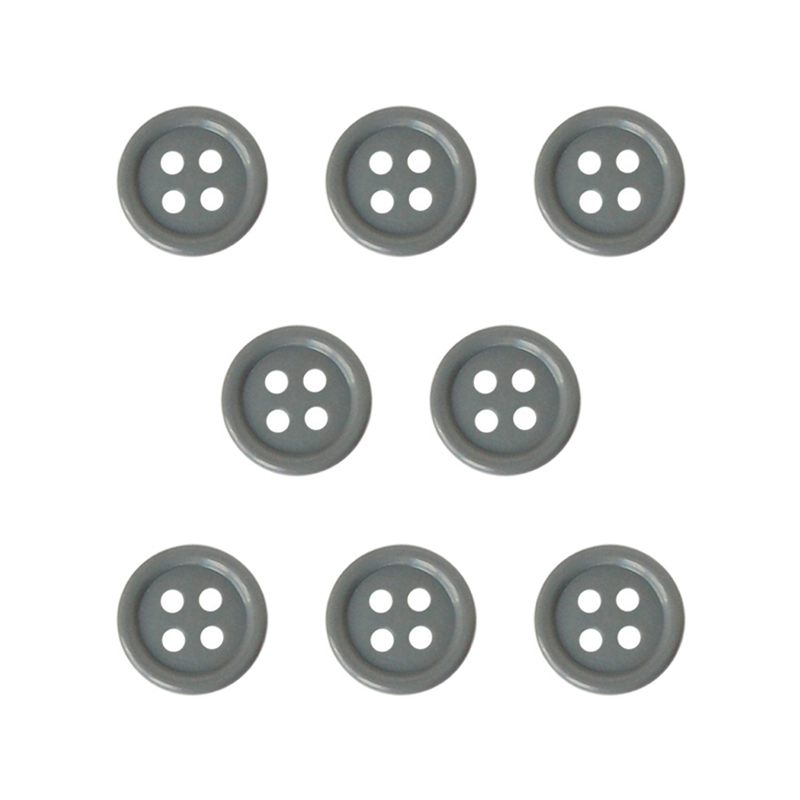 日本紐釦貿易(Nippon Chuko) カラーボタン 15mm 8個 グレー CG1700-15-94 1袋（ご注文単位1袋）【直送品】