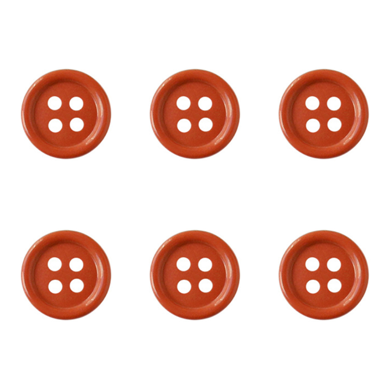 日本紐釦貿易(Nippon Chuko) カラーボタン 18mm 6個 茶色 CG1700-18-12 1袋（ご注文単位1袋）【直送品】