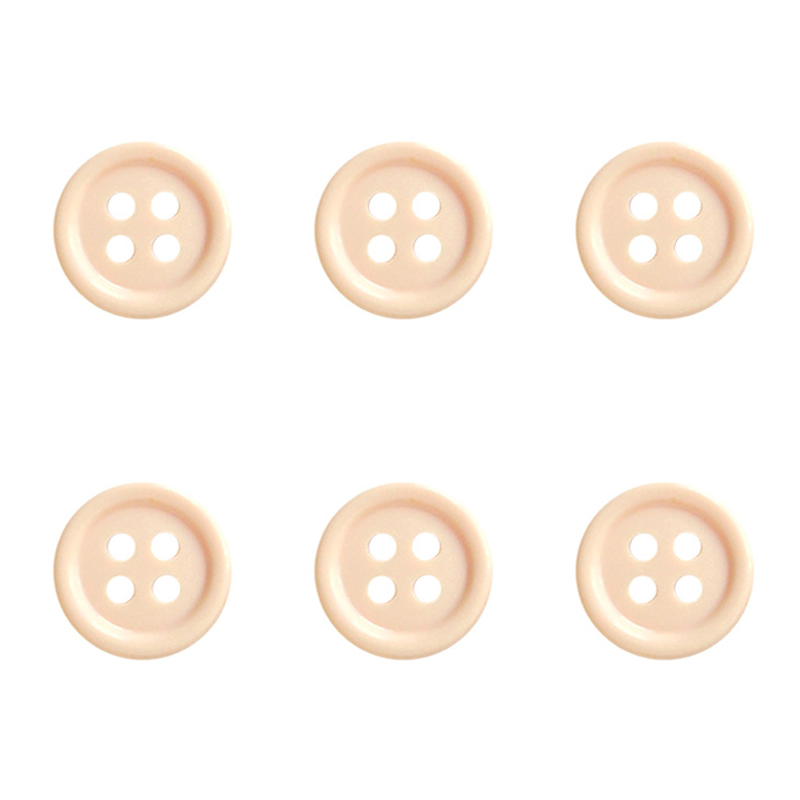 日本紐釦貿易(Nippon Chuko) カラーボタン 18mm 6個 ピンクよりのベージュ CG1700-18-30 1袋（ご注文単位1袋）【直送品】