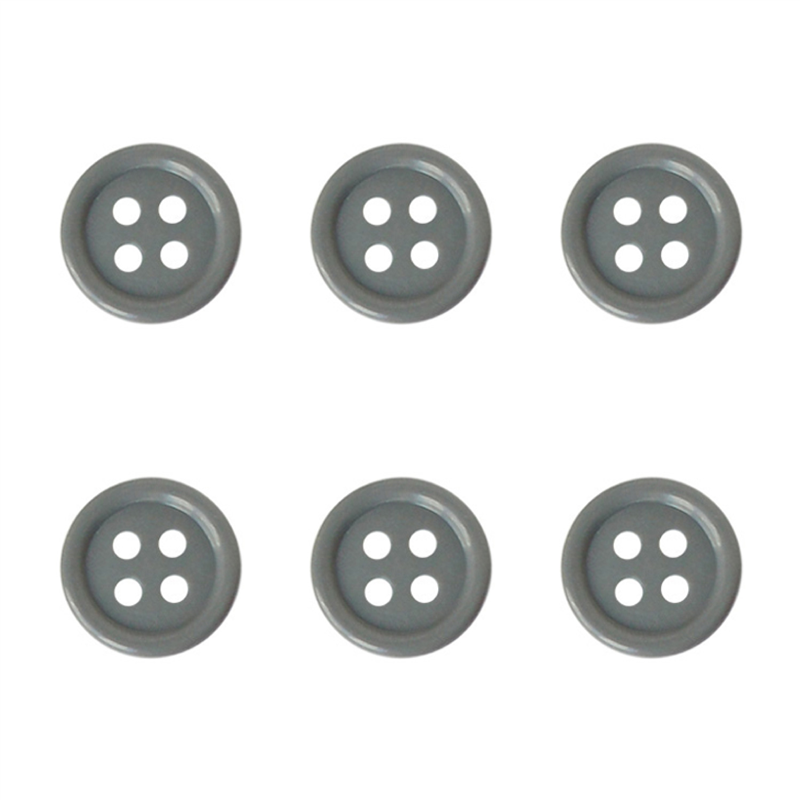 日本紐釦貿易(Nippon Chuko) カラーボタン 18mm 6個 グレー CG1700-18-94 1袋（ご注文単位1袋）【直送品】