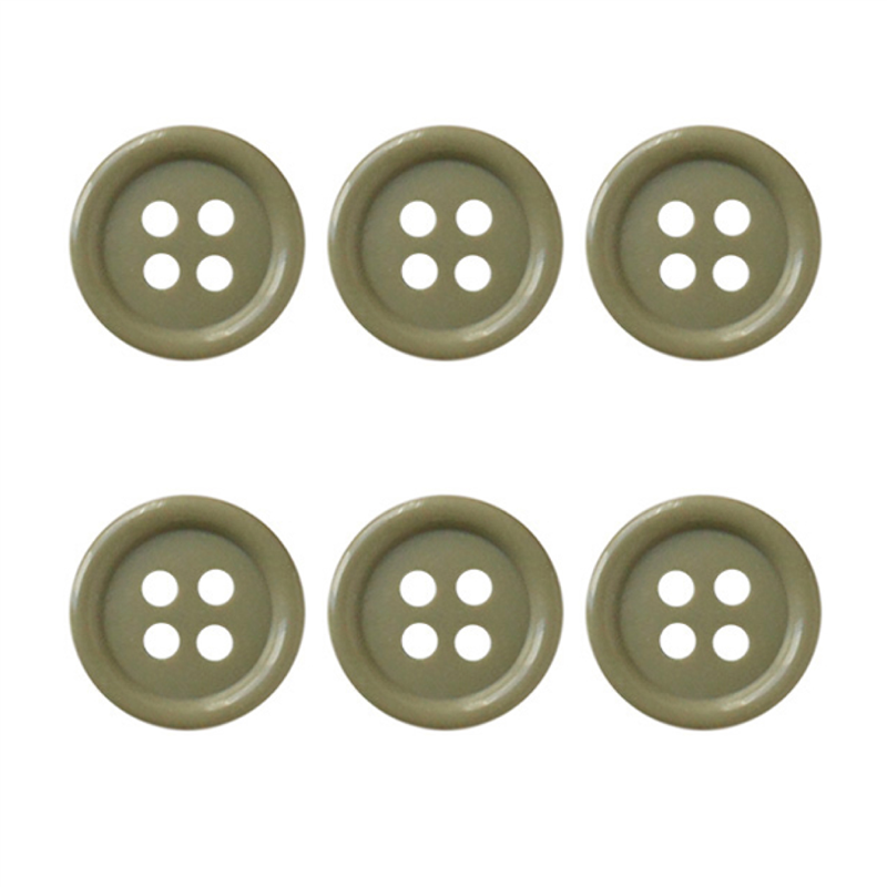 日本紐釦貿易(Nippon Chuko) カラーボタン 21mm 6個 カーキ CG1700-21-43 1袋（ご注文単位1袋）【直送品】