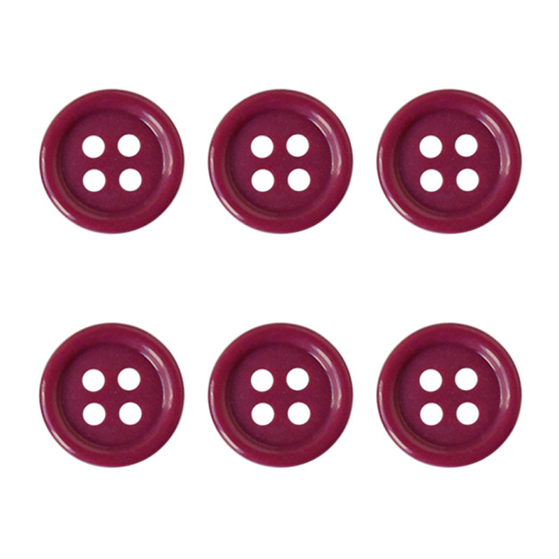日本紐釦貿易(Nippon Chuko) カラーボタン 21mm 6個 パープル CG1700-21-73 1袋(ご注文単位1袋)【直送品】