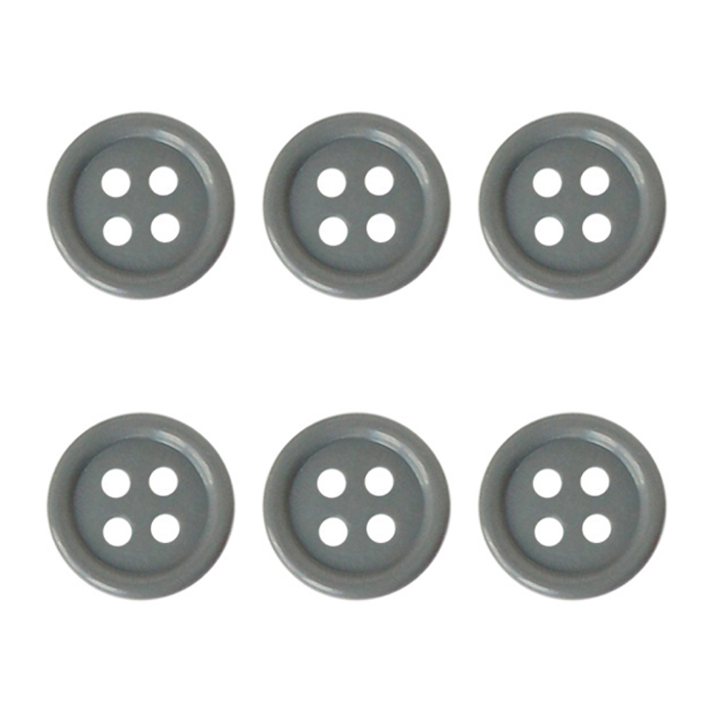 日本紐釦貿易(Nippon Chuko) カラーボタン 21mm 6個 グレー CG1700-21-94 1袋（ご注文単位1袋）【直送品】