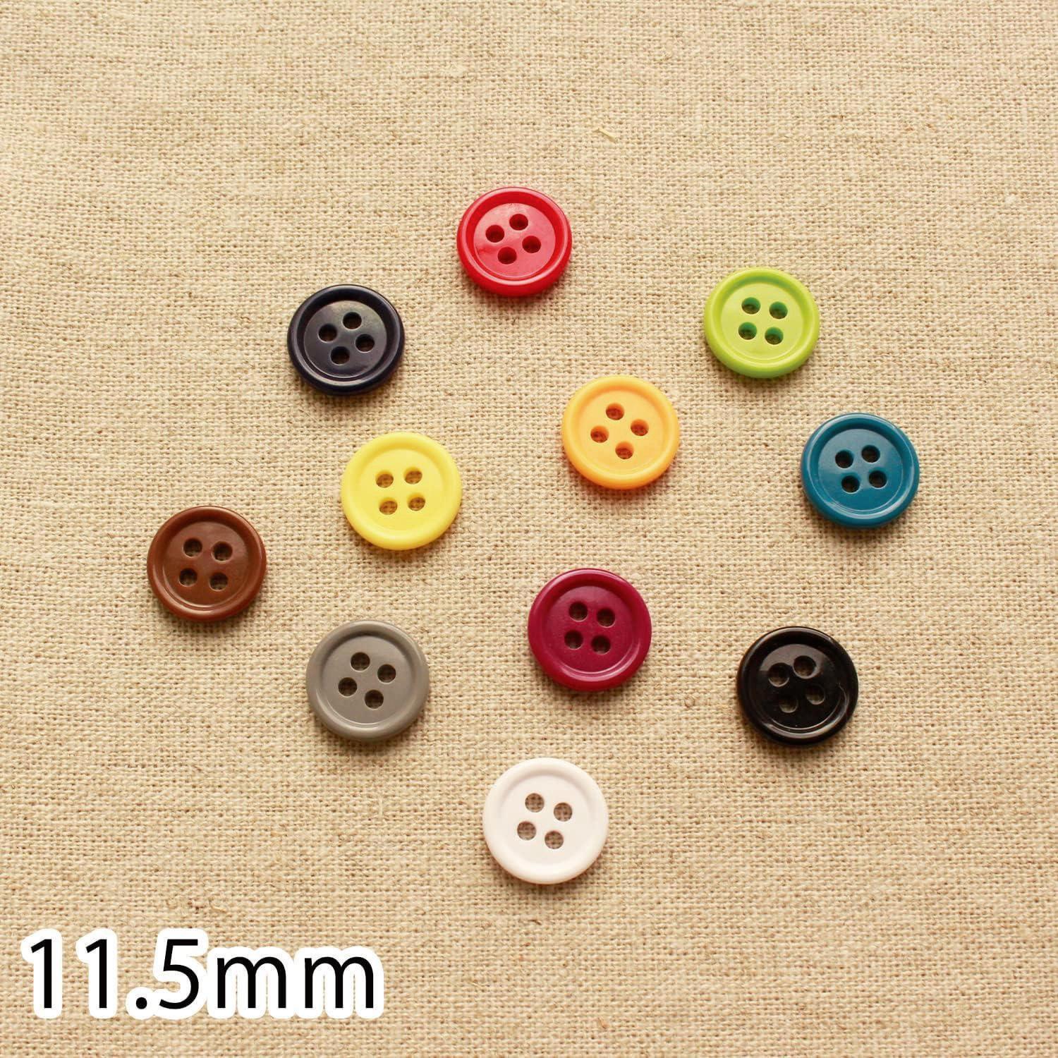 日本紐釦貿易 カラーボタン φ11.5mm 11個入 レトロカラー CG1700-11-A （ご注文単位1束）【直送品】