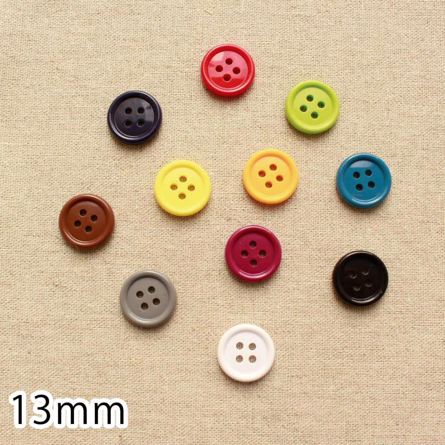 日本紐釦貿易 カラーボタン φ13mm 11個入 レトロカラー CG1700-13-A （ご注文単位1束）【直送品】