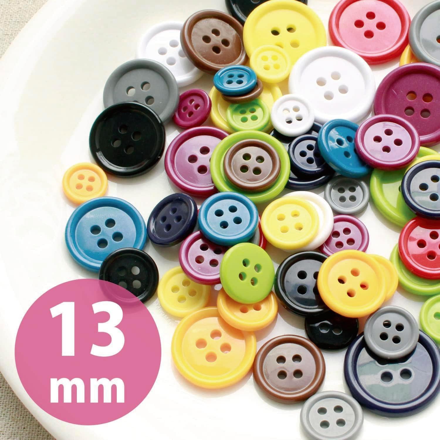 日本紐釦貿易 カラーボタン φ13mm 11個入 レトロカラー CG1700-13-A （ご注文単位1束）【直送品】