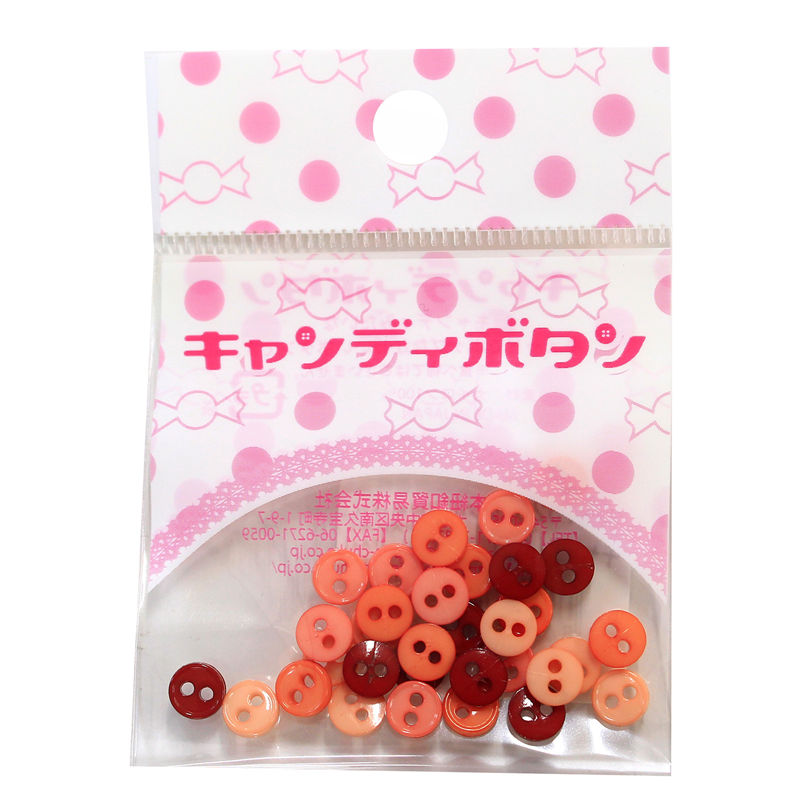 日本紐釦貿易(Nippon Chuko) キャンディボタン サンセット 丸小 つや有り 32個 CG1520 1袋（ご注文単位1袋）【直送品】