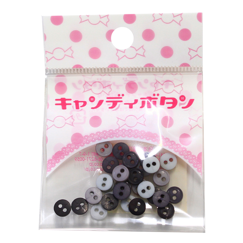 日本紐釦貿易(Nippon Chuko) キャンディボタン ストーン 丸小 つや消し 32個 CG1529 1袋（ご注文単位1袋）【直送品】