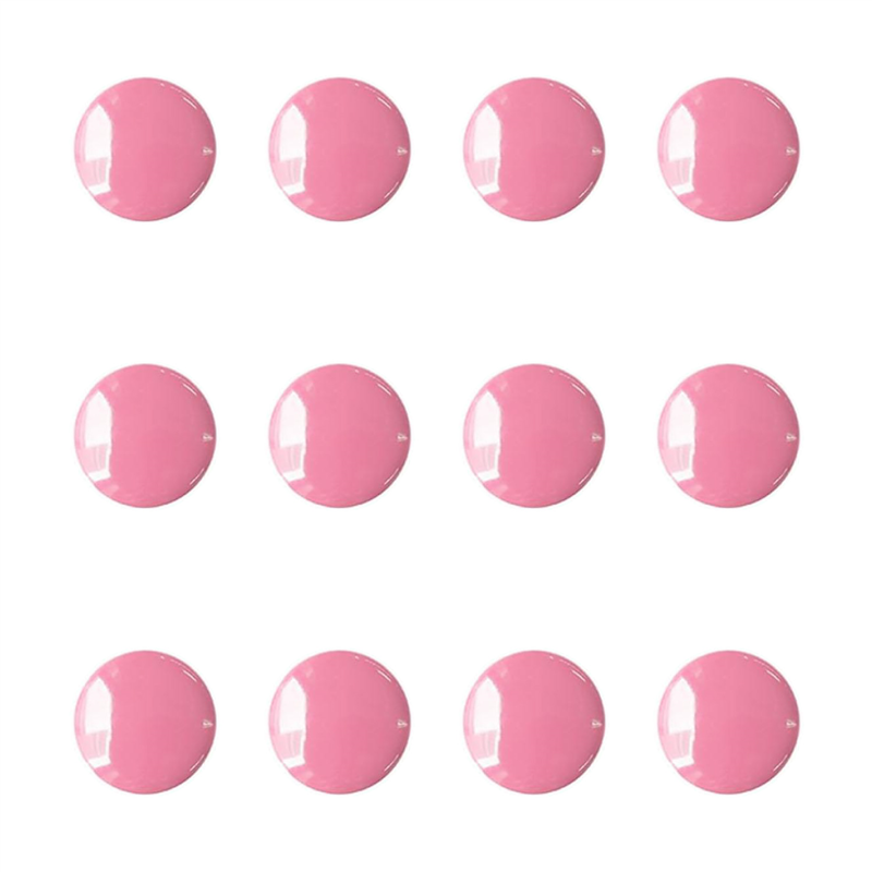 日本紐釦貿易(Nippon Chuko) カラー トンネル穴ボタン 13mm 12個 ピンク CG3400-13-13 1袋（ご注文単位1袋）【直送品】