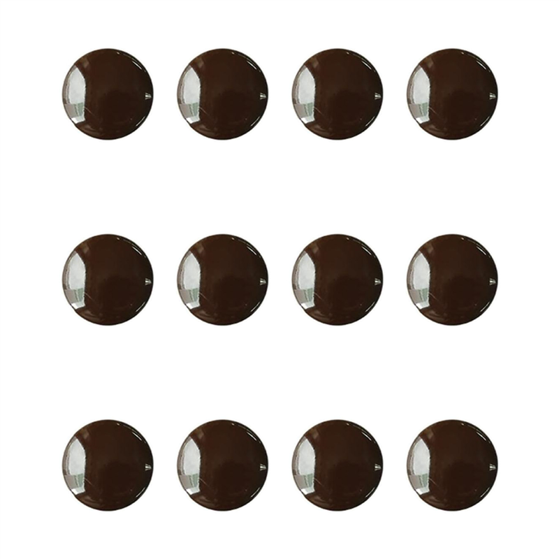 日本紐釦貿易(Nippon Chuko) カラー トンネル穴ボタン 13mm 12個 ブラウン CG3400-13-45 1袋（ご注文単位1袋）【直送品】