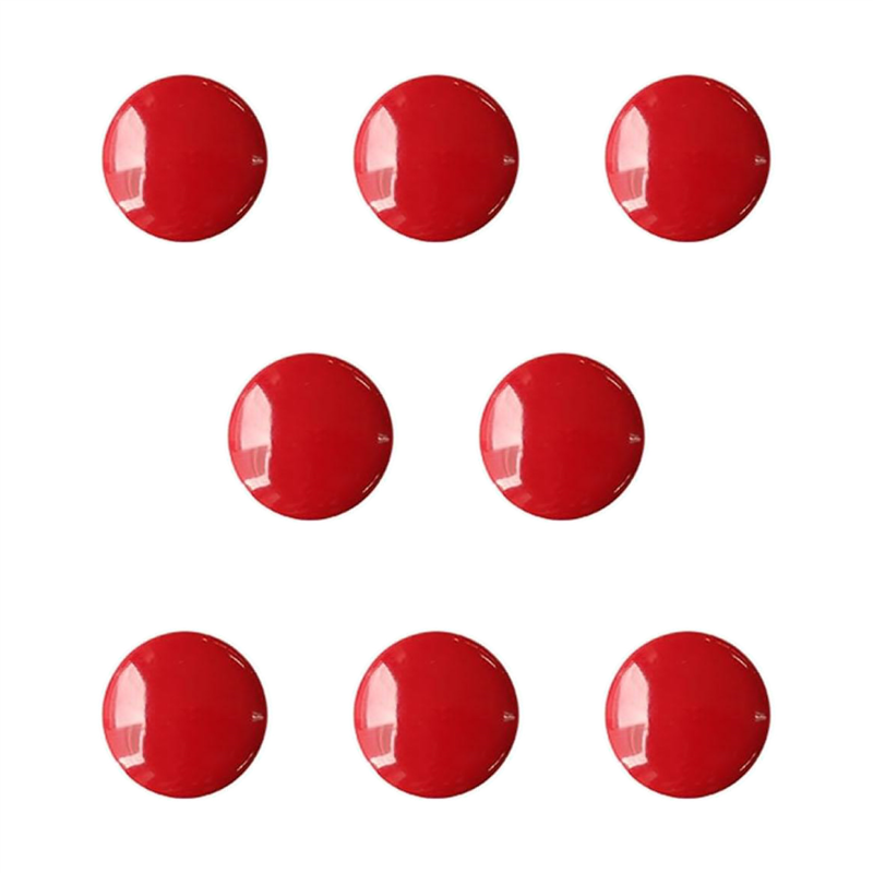 日本紐釦貿易(Nippon Chuko) カラー トンネル穴ボタン 15mm 8個 レッド CG3400-15-15 1袋（ご注文単位1袋）【直送品】