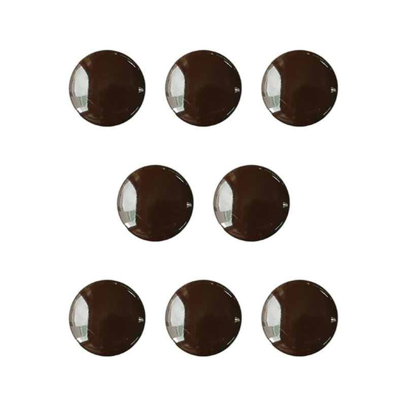 日本紐釦貿易(Nippon Chuko) カラー トンネル穴ボタン 15mm 8個 ブラウン CG3400-15-45 1袋（ご注文単位1袋）【直送品】