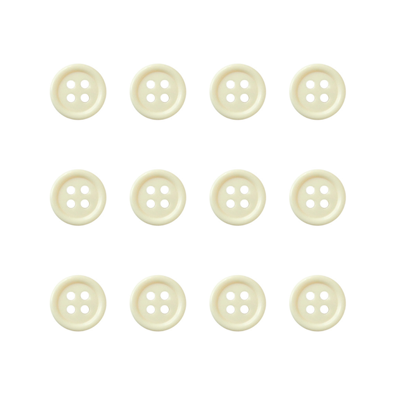 日本紐釦貿易(Nippon Chuko) カラーボタン 11.5mm 12個 クリーム CG1700-11-31 1袋（ご注文単位1袋）【直送品】