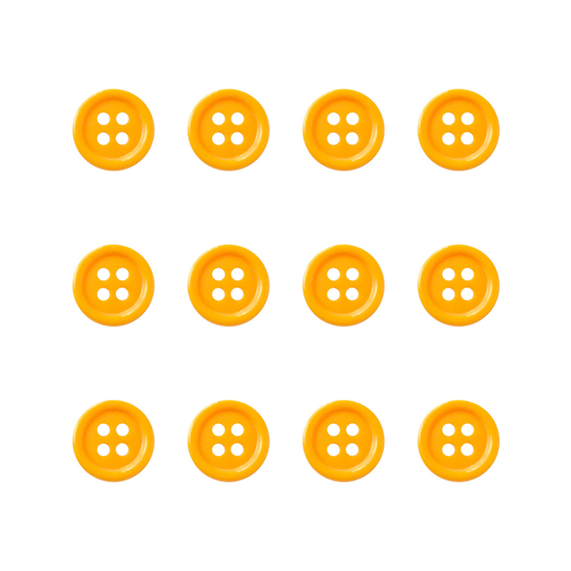 日本紐釦貿易(Nippon Chuko) カラーボタン 11.5mm 12個 山吹 CG1700-11-38 1袋（ご注文単位1袋）【直送品】