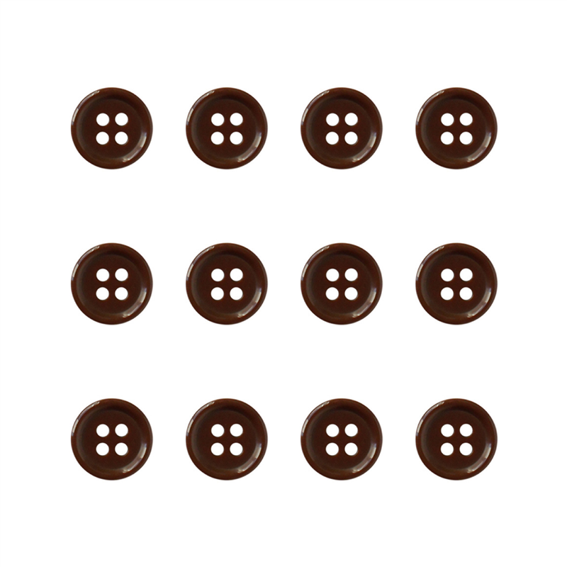 日本紐釦貿易(Nippon Chuko) カラーボタン 11.5mm 12個 焦げ茶 CG1700-11-44 1袋（ご注文単位1袋）【直送品】
