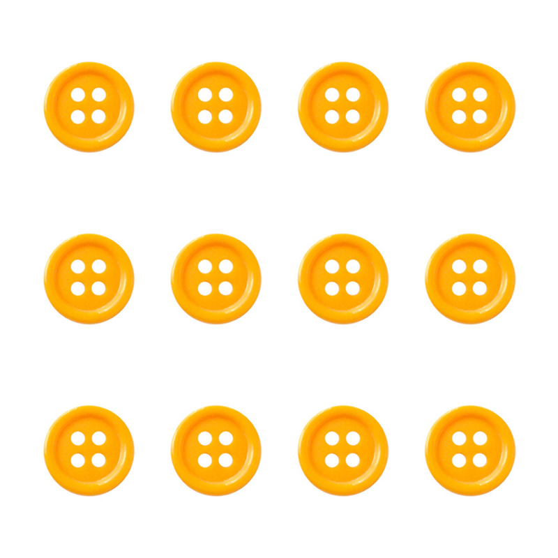 日本紐釦貿易(Nippon Chuko) カラーボタン 13mm 12個 山吹 CG1700-13-38 1袋（ご注文単位1袋）【直送品】