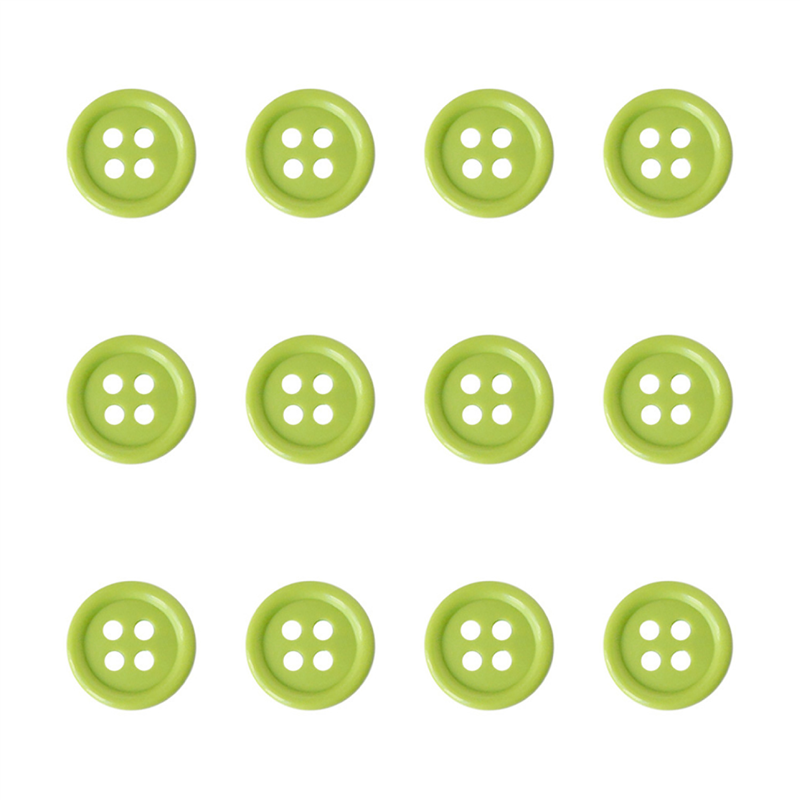 日本紐釦貿易(Nippon Chuko) カラーボタン 13mm 12個 黄緑 CG1700-13-60 1袋（ご注文単位1袋）【直送品】