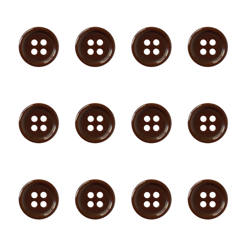 日本紐釦貿易(Nippon Chuko) カラーボタン 13mm 12個 焦げ茶 CG1700-13-44 1袋（ご注文単位1袋）【直送品】