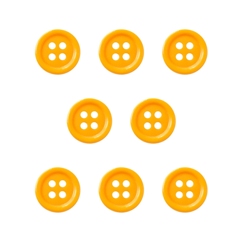 日本紐釦貿易(Nippon Chuko) カラーボタン 15mm 8個 山吹 CG1700-15-38 1袋（ご注文単位1袋）【直送品】
