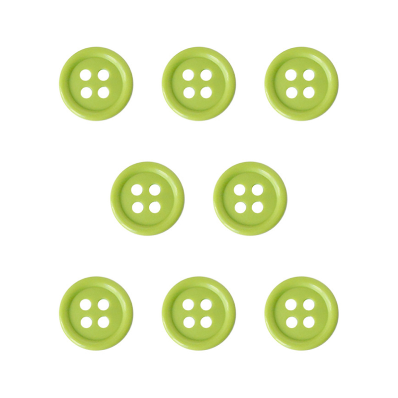 日本紐釦貿易(Nippon Chuko) カラーボタン 15mm 8個 黄緑 CG1700-15-60 1袋（ご注文単位1袋）【直送品】