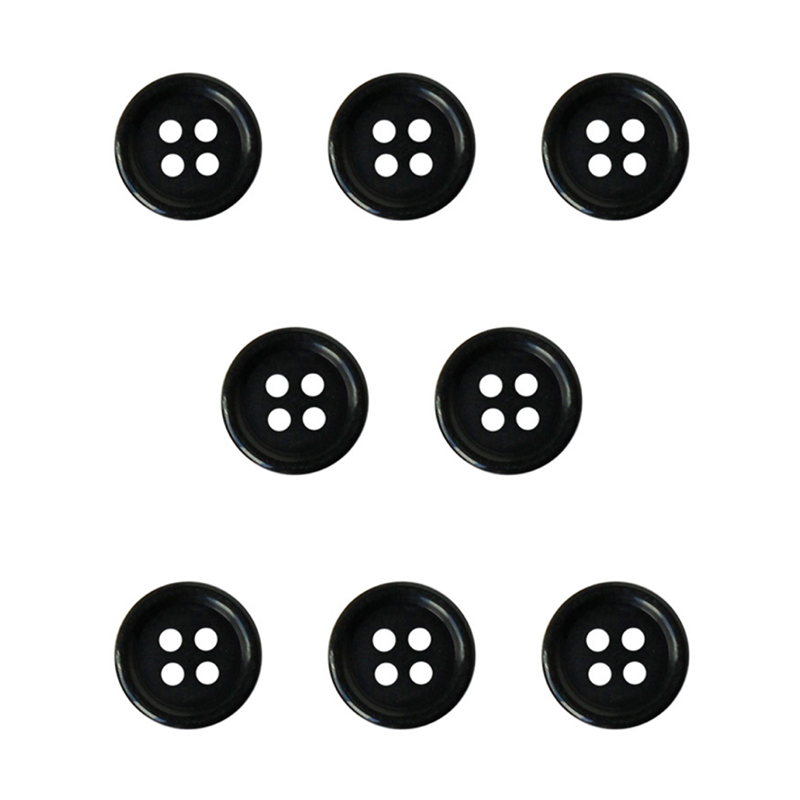 日本紐釦貿易(Nippon Chuko) カラーボタン 15mm 8個 黒 CG1700-15-09 1袋（ご注文単位1袋）【直送品】